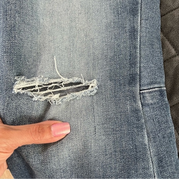 Shyanne Jeans Women 28 Long Super Flare Distressed Bell Bottom 35” U - Picture 12 of 13